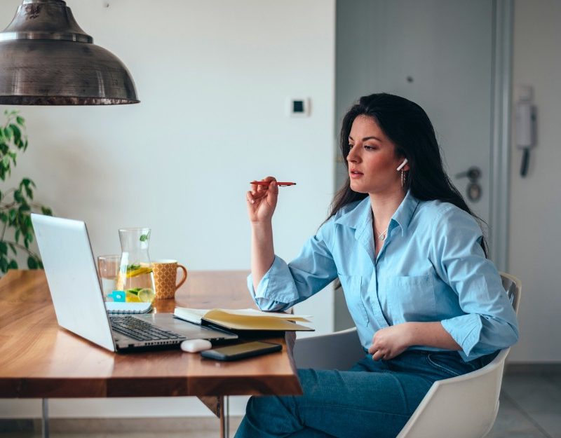 Woman working from home, aware about Claiming Compensation for Home-Based Work Injuries in NSW