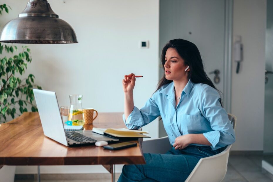 Woman working from home, aware about Claiming Compensation for Home-Based Work Injuries in NSW