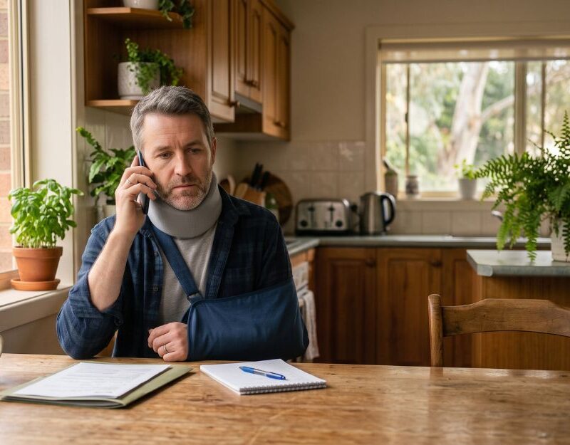 Man on the phone at home gaining clarity about the NSW CTP scheme in 2026